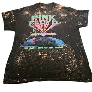 Liquid Blue Mens Tie Dye Pink Floyd The Dark Side Of The Moon Tee XL